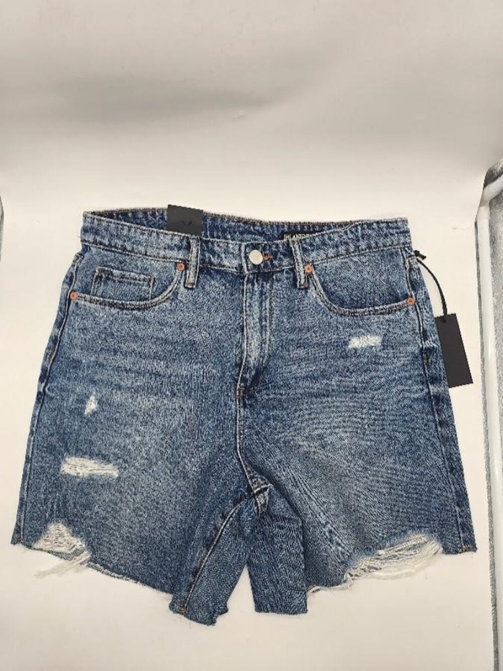 BLANKNYC Distressed High Rise Cut Off Denim Shorts Size 29